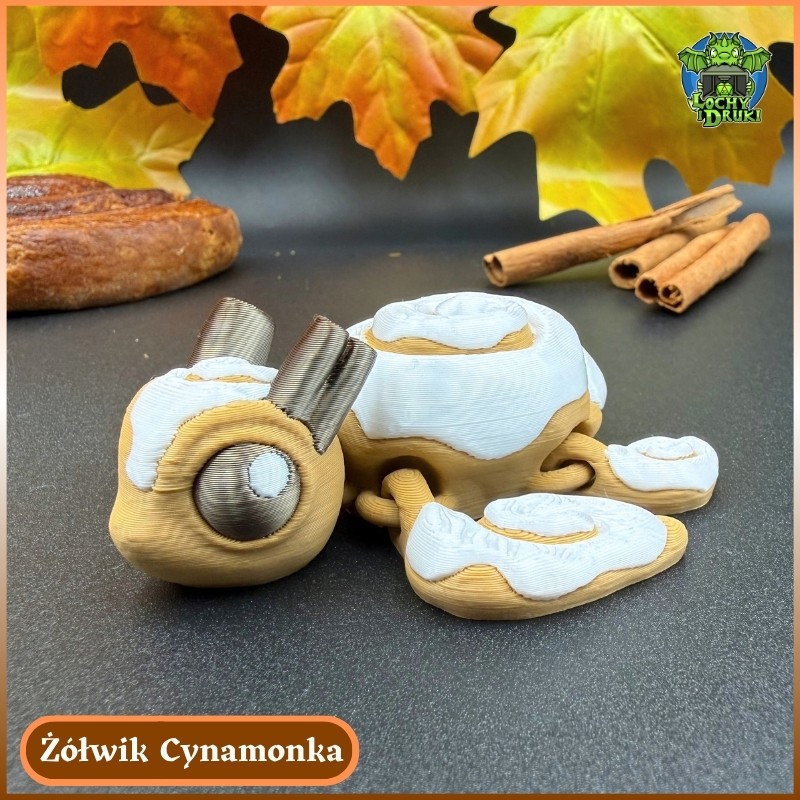 Żółwik Cynamonka – Ruchoma Figurka na Słodkie Jesienne Chwile