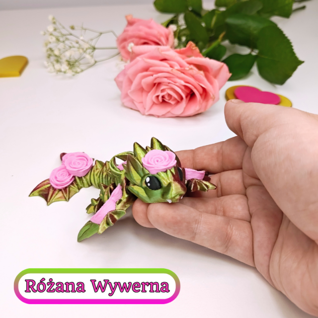 Różana wywerna (M, figurka)